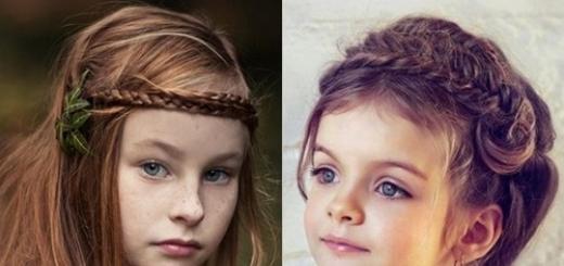 Разнообразные прически для девочек на средние волосы